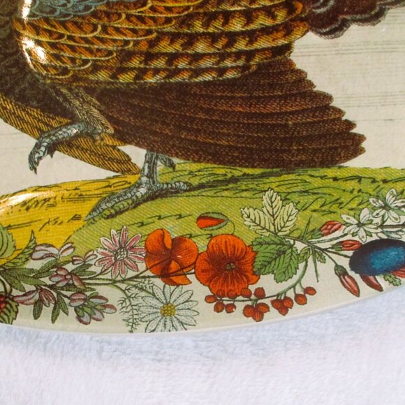 John Derian Target Stoneware Oval Turkey Platter 18" Floral Thanksgiving Decor P - Picture 5 of 6